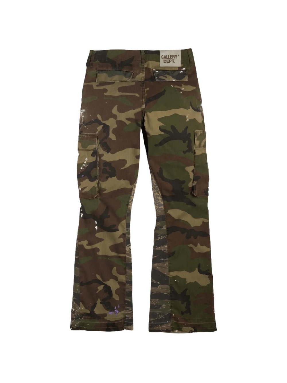 Gallery Dept Men's Camo Bootcut Jeans - Olive & Brown